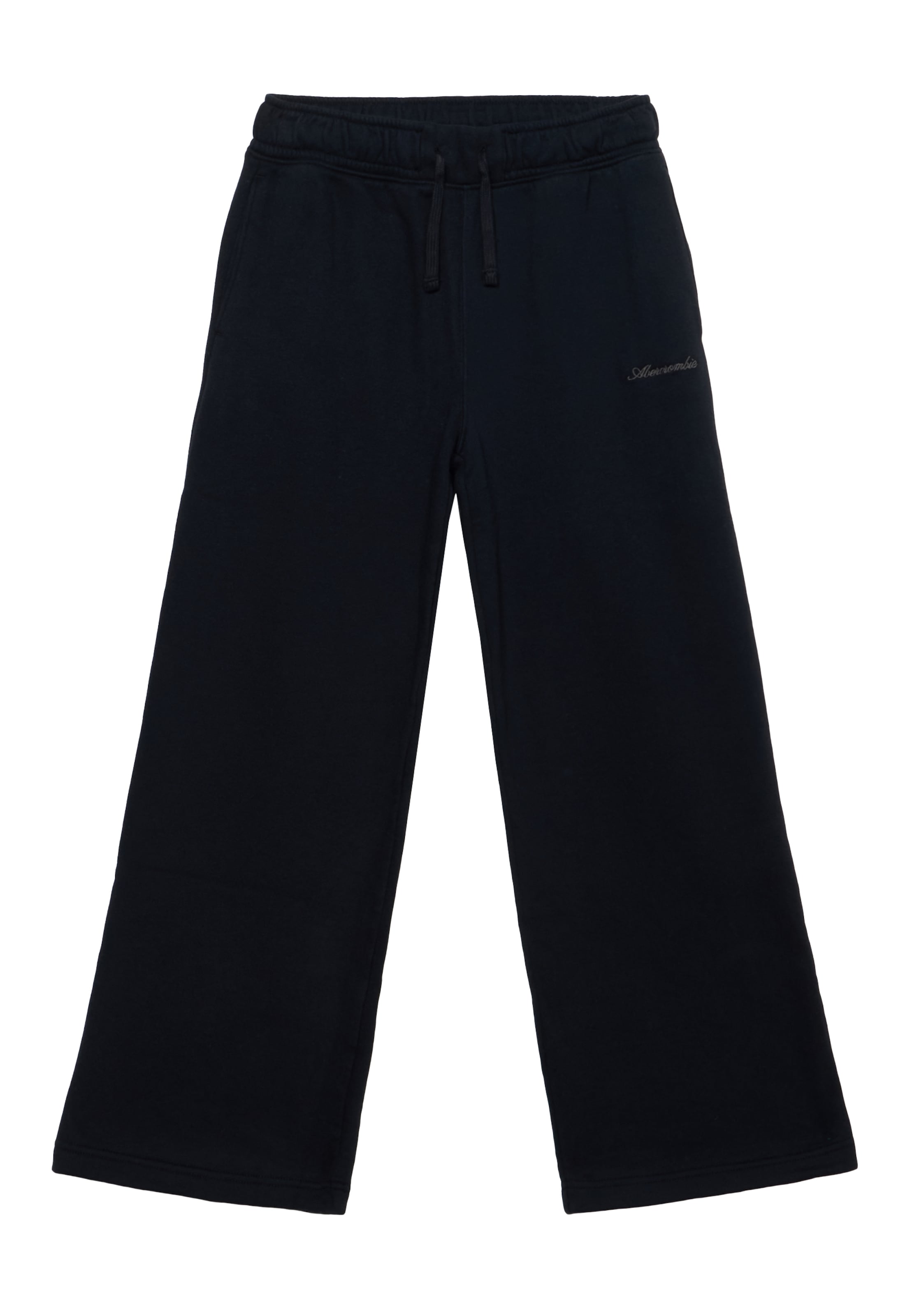 Abercrombie & Fitch - Pierna ancha Pantalón 'ESSENTIAL' en gris: frente