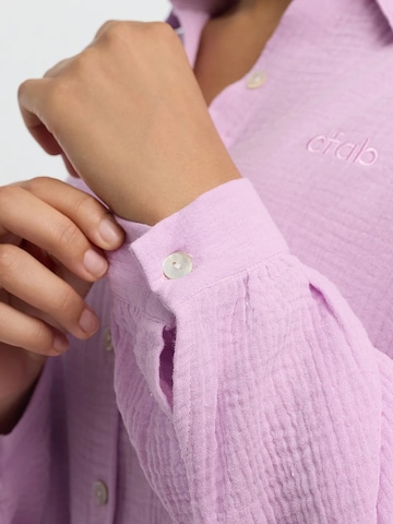 cfab - Camisa 'Musselin Shirt' em roxo