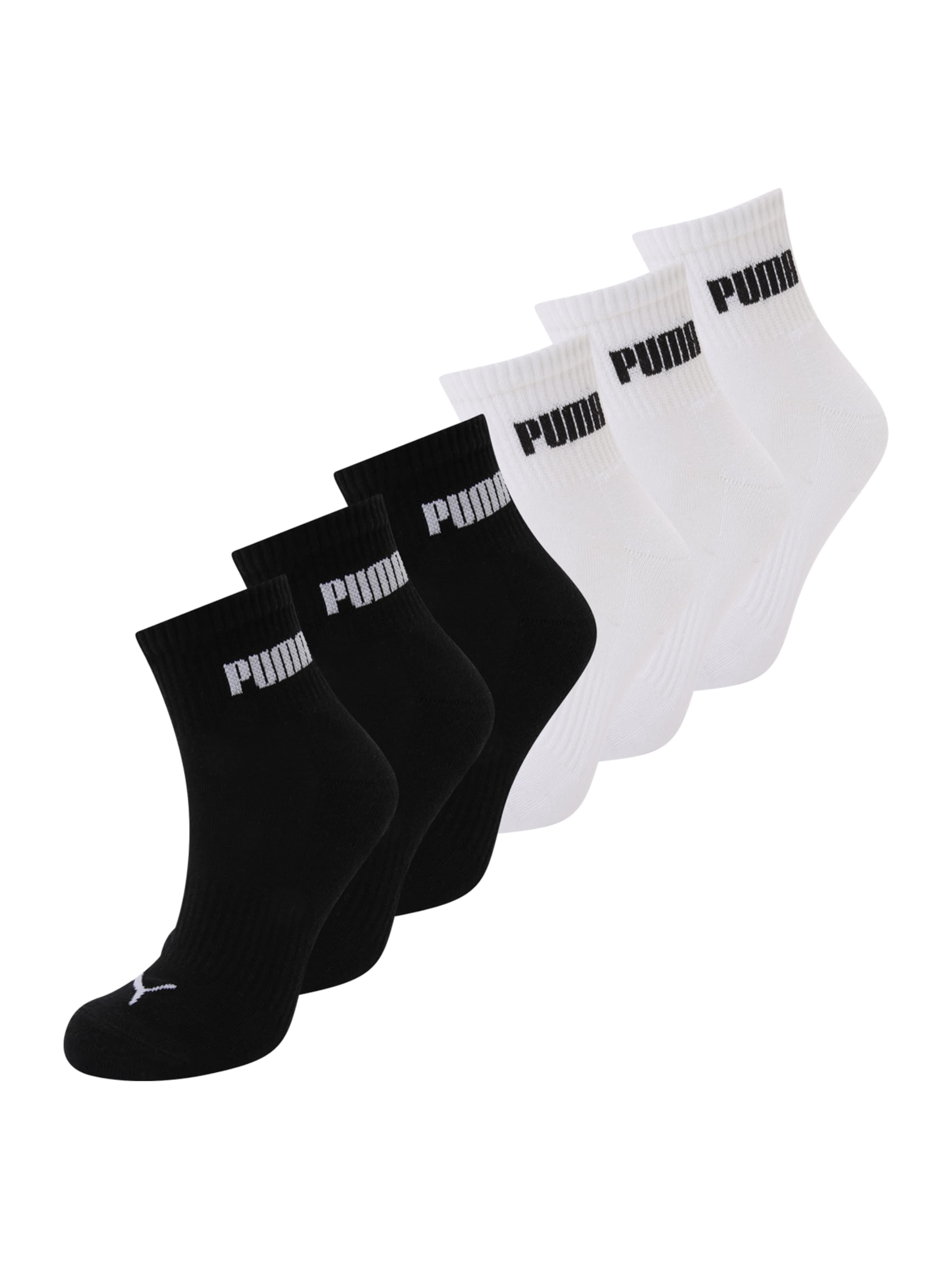 PUMA Socks in Black / White / Natural white, Item view