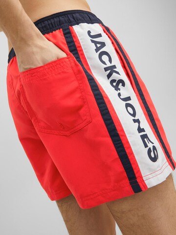 JACK & JONES Board Shorts 'Crete' in Red