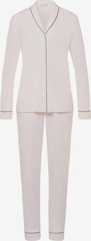 Hanro Pyjama 'Natural Comfort' in Weiß: Vorderseite