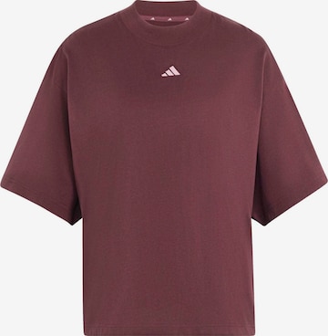 ADIDAS SPORTSWEAR - Camisa funcionais 'Studio' em vermelho: frente