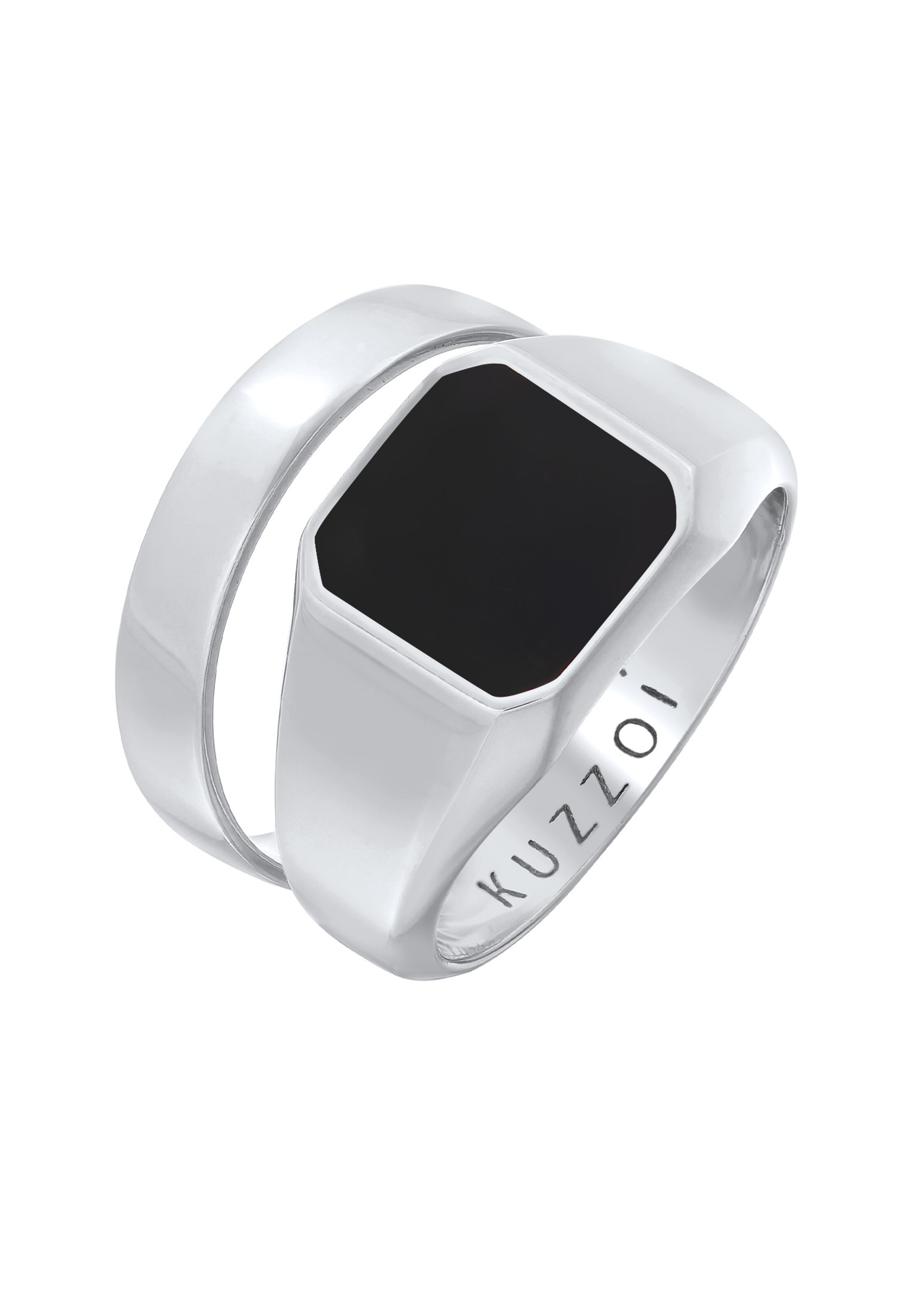 KUZZOI Ring in Silber: Vorderseite