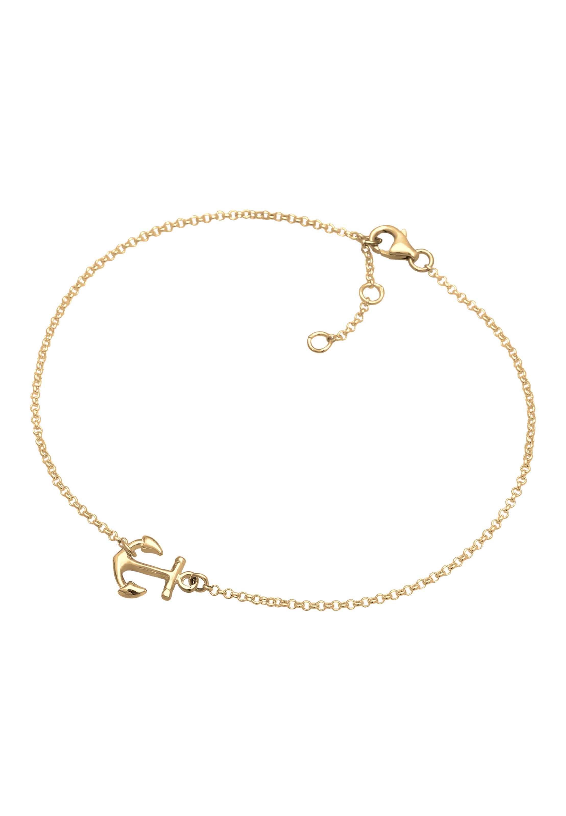 ELLI Voetsieraden 'Anker' in Goud
