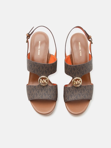 MICHAEL Michael Kors Sandály 'ERIN' – hnědá