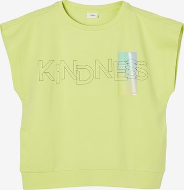 s.OliverSweater majica - žuta boja: prednji dio
