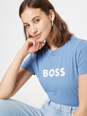 BOSS T-Shirt 'Elogo' in Blau