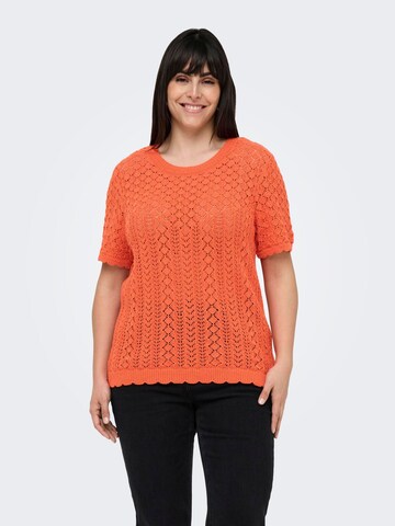Pull-over 'CARSaga' ONLY Carmakoma en orange : devant