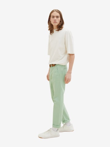 TOM TAILOR DENIM Slimfit Chino in Groen