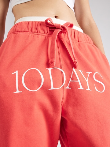 10Days - Tapered Pantalón 'Bar' en rojo