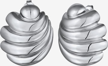 ELLI PREMIUM Ohrringe 'Muschel' in Silber: Vorderseite