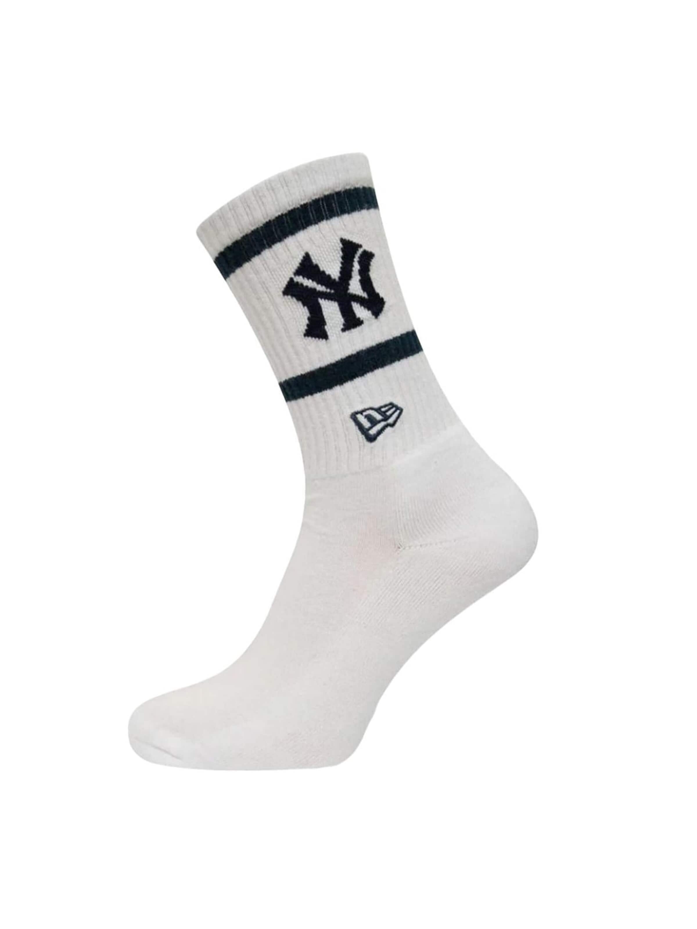 NEW ERA Skarpety 'MLB Premium Socks New York Yankees' w kolorze biały: przód