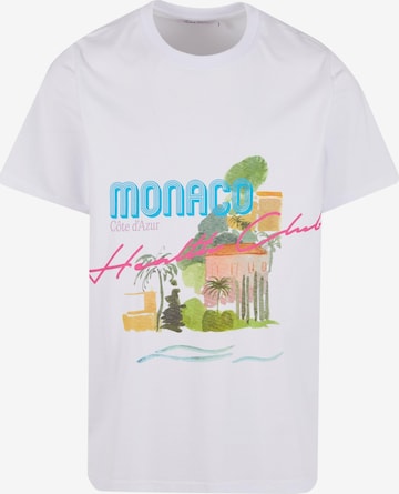T-Shirt 'Monaco Health Club' Pica Pica en blanc : devant