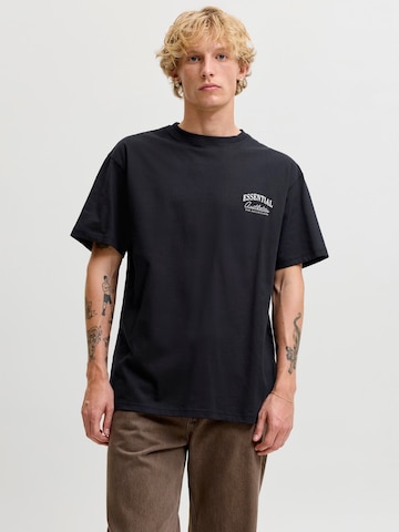 JACK & JONES Shirt 'JJEORGANIC STUDIO' in Zwart: voorkant