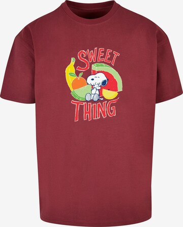 Merchcode T-Shirt 'Peanuts - Sweet Thing' in Rot: predná strana