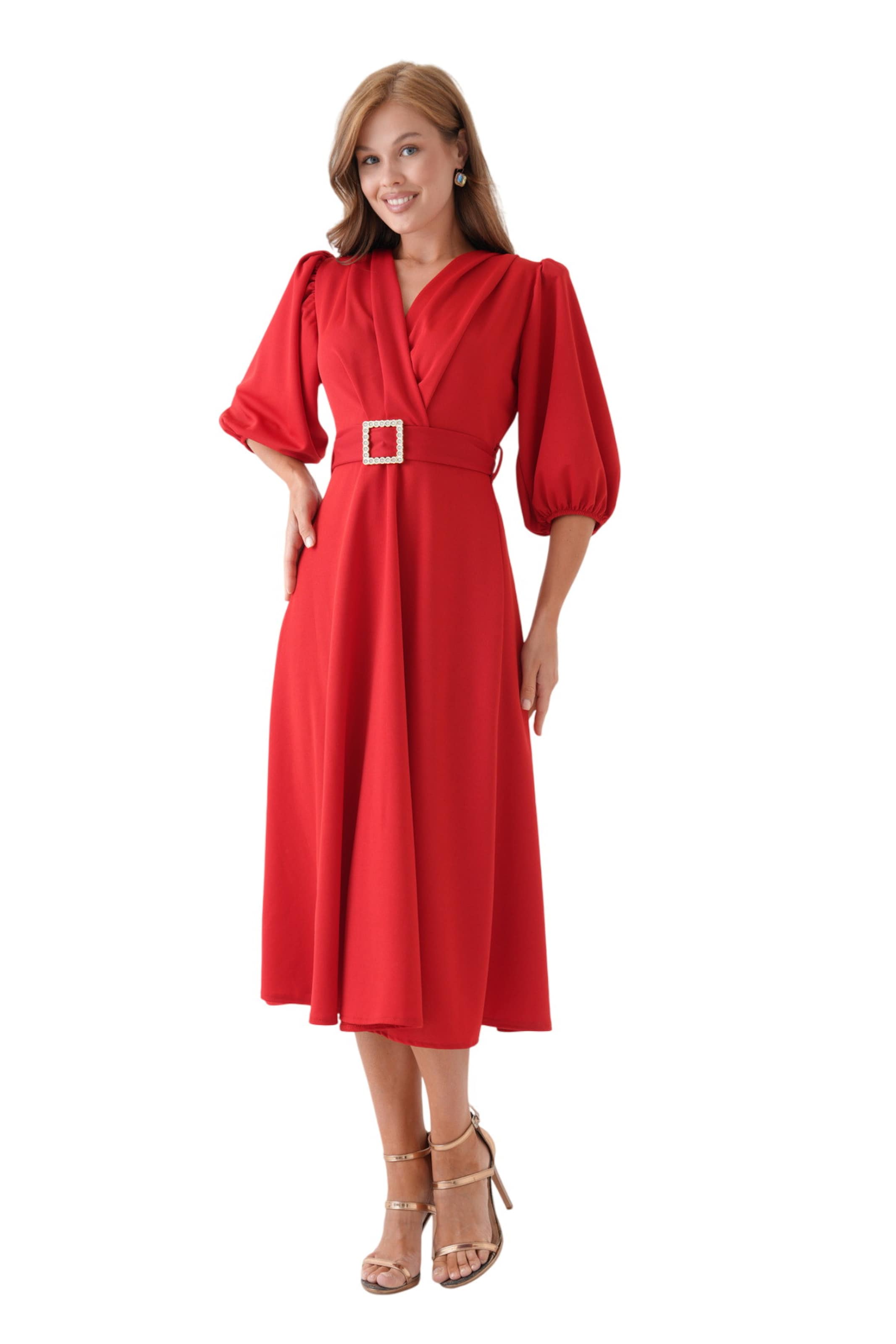 WOMAN VISION Kleid in Rot