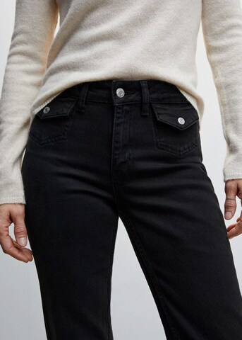 MANGO Regular Jeans 'Carmela' in Zwart