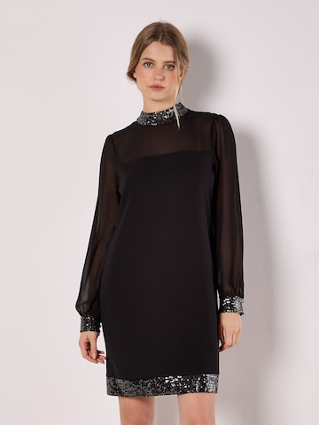Apricot Cocktail dress in Black: front