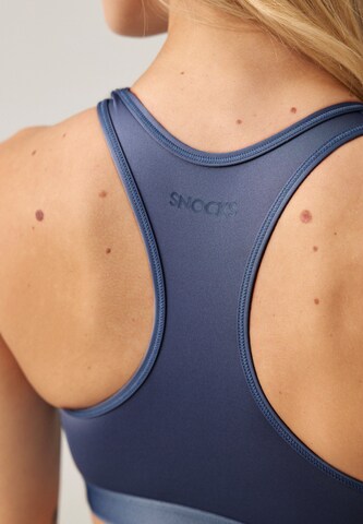 SNOCKS Bustier Sport bh in Blauw