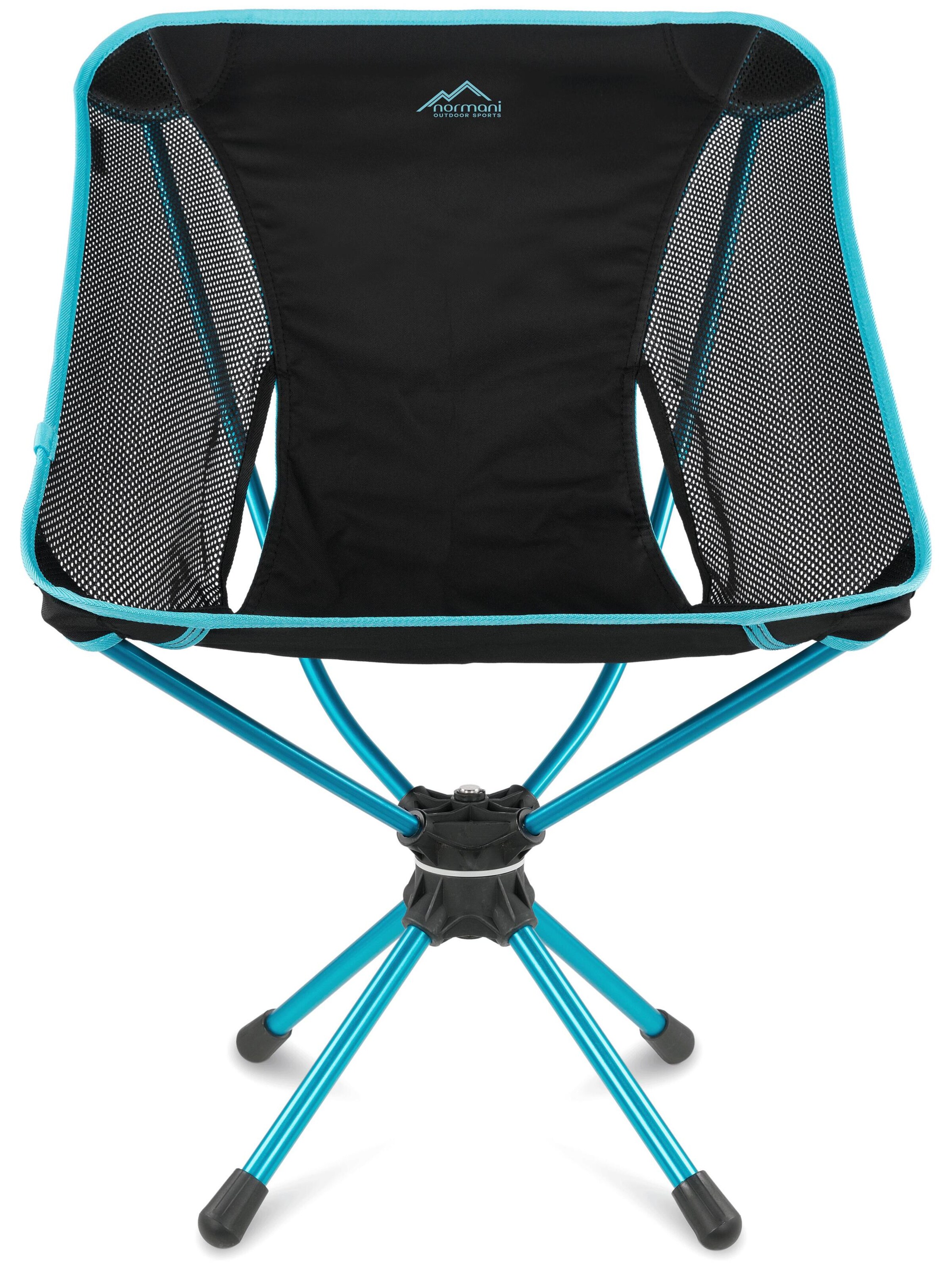 normani Campingstuhl 'Berry' in Schwarz: Vorderseite