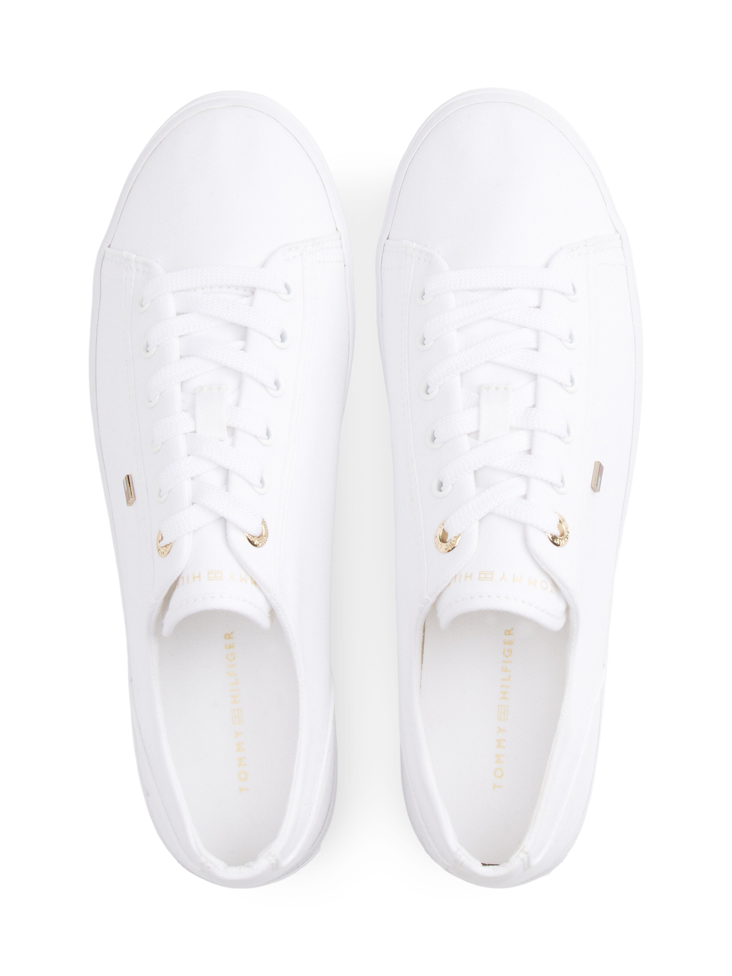 TOMMY HILFIGER Nizke superge | bela barva