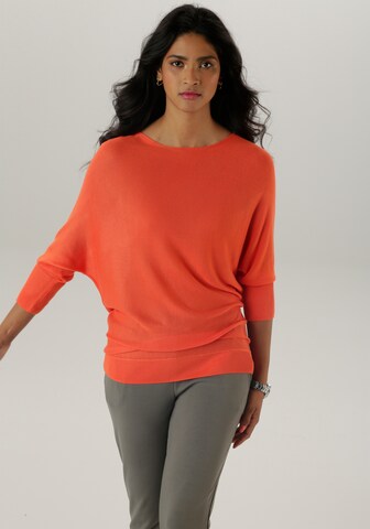 Aniston SELECTED Sweater in Orange