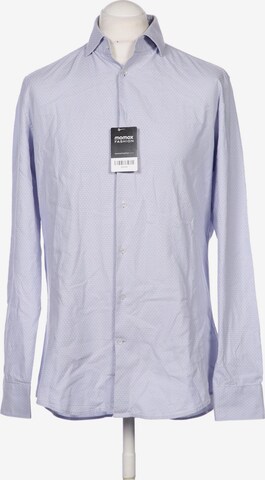 SEIDENSTICKER Button Up Shirt in L in Blue: front