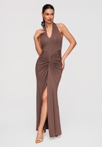 Robe de soirée Ombre en marron