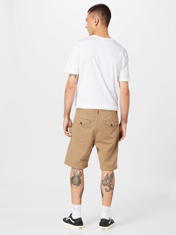 Marc O'Polo Loose fit Chino trousers 'Eskjö' in Brown