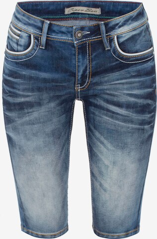 CIPO & BAXX Slimfit Jeans in Blauw: voorkant