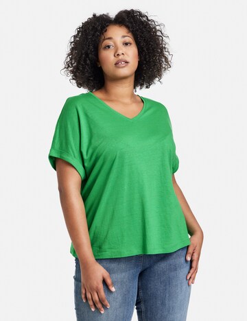 SAMOON Majica | zelena barva: sprednja stran