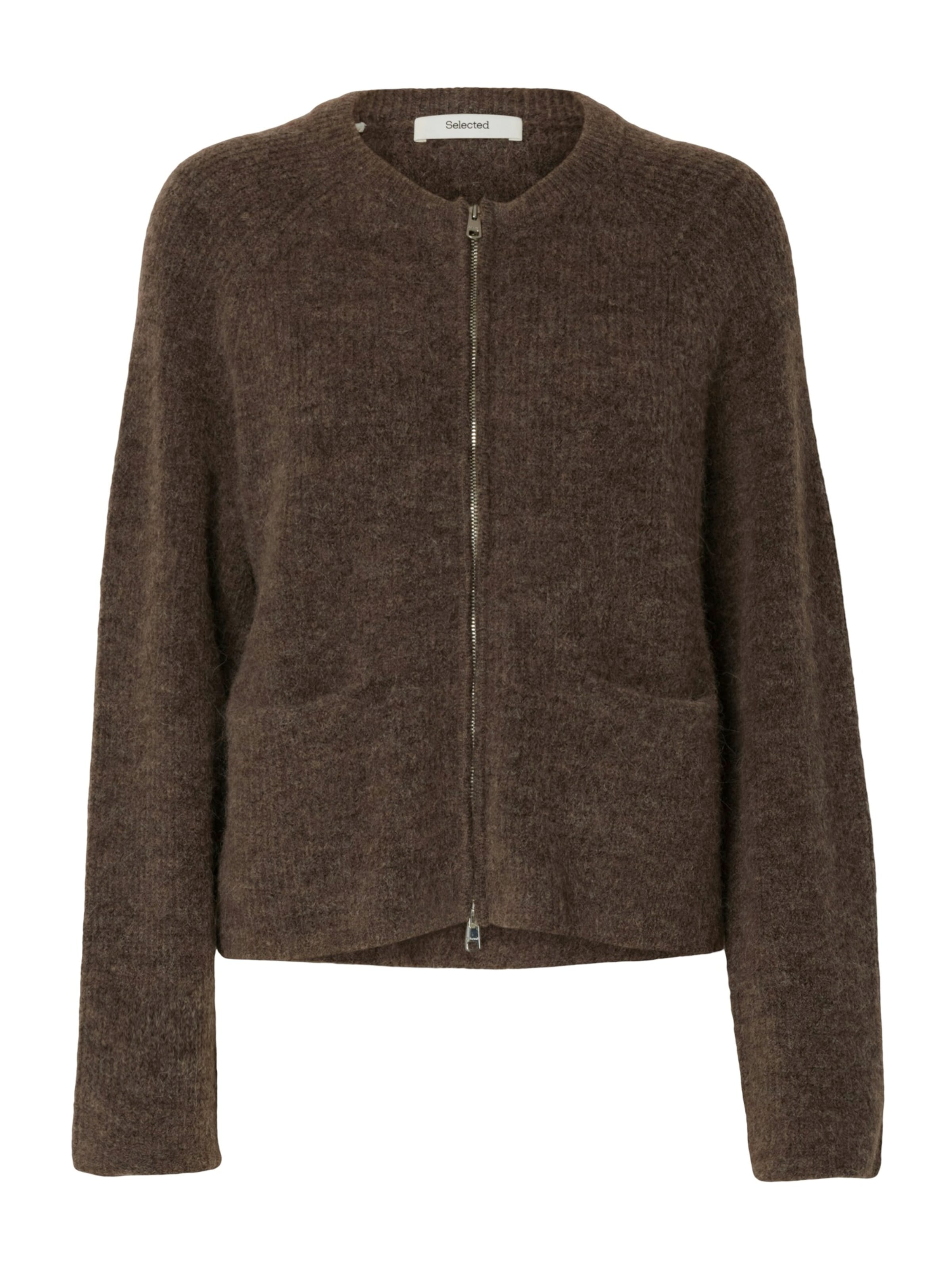 SELECTED Kardigán 'SLFSIA' - barna: elől