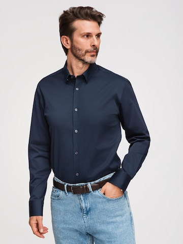 Ombre Regular fit Zakelijk overhemd in Blauw