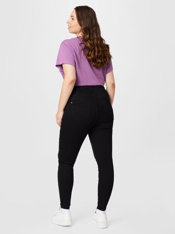 Slimfit Jeans 'KAIA' de la River Island Plus pe negru