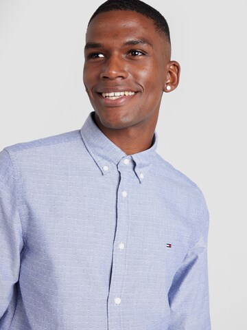 TOMMY HILFIGER Slim fit Overhemd in Blauw