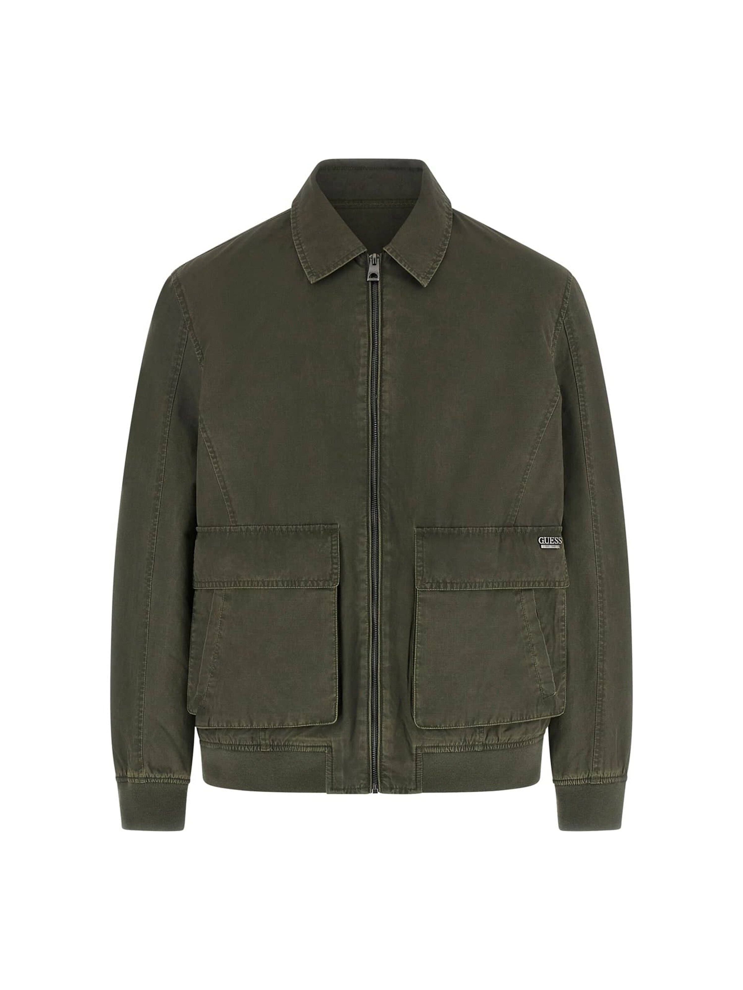 GUESS Between-Season Jacket in Green: front
