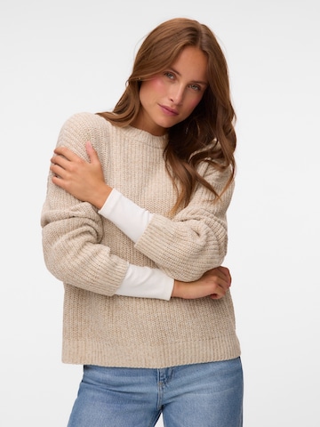 Pullover 'VMLEA' di VERO MODA in grigio: frontale