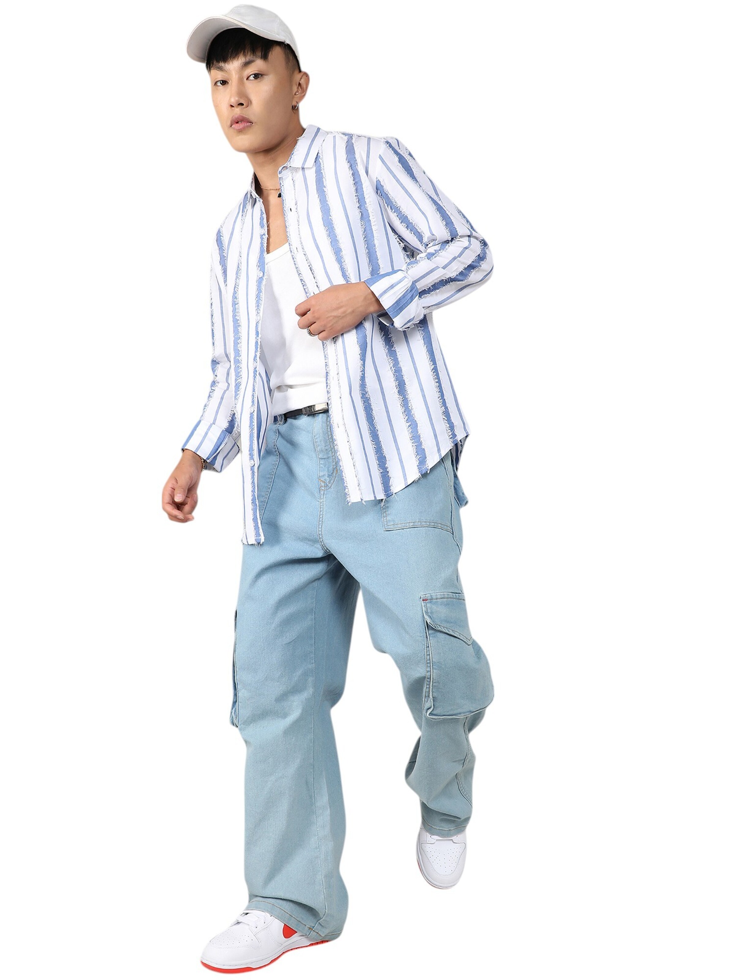 Campus Sutra Средняя посадка Рубашка 'Talisha' в Смешанный