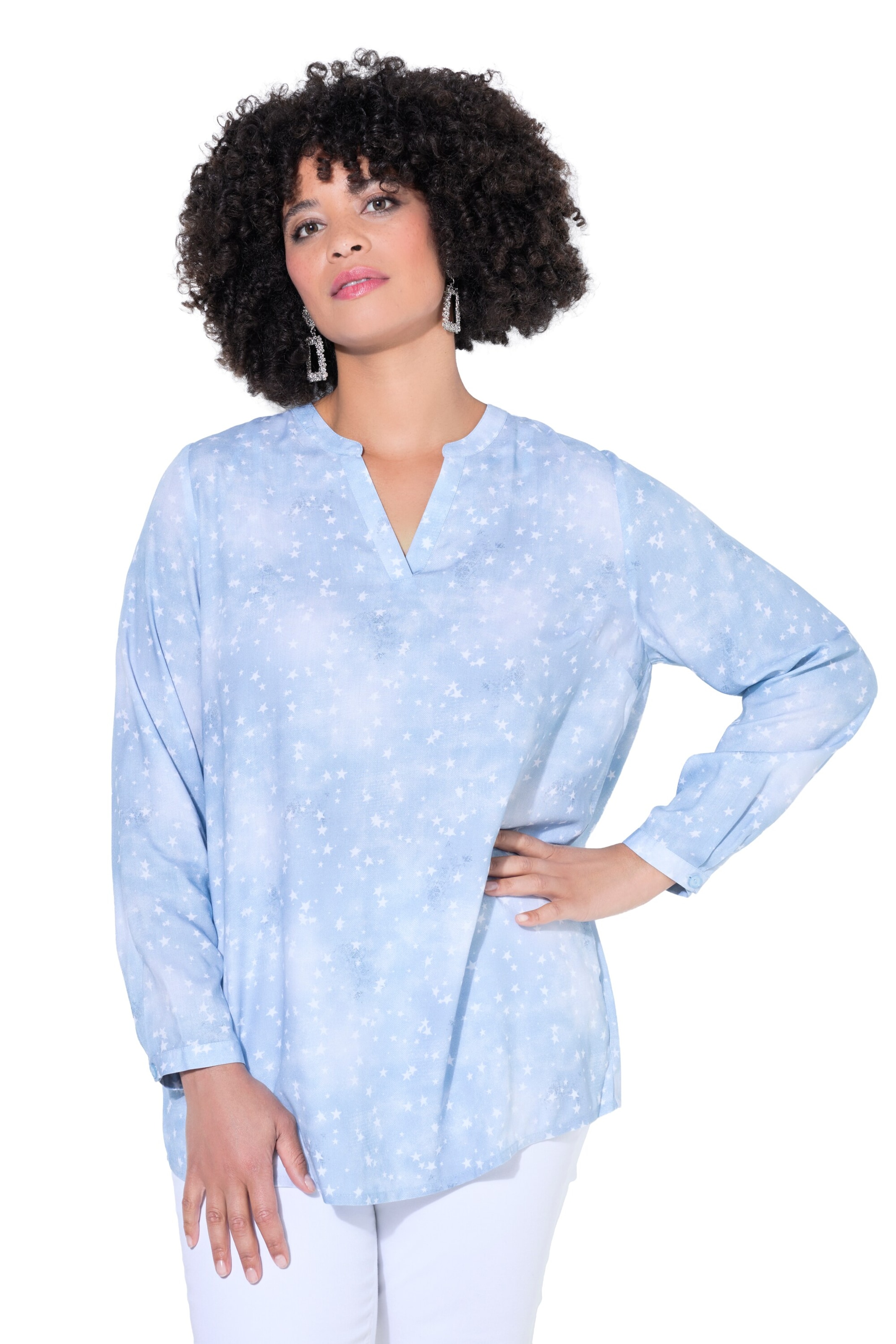Angel of Style Bluse in Blau: Vorderseite