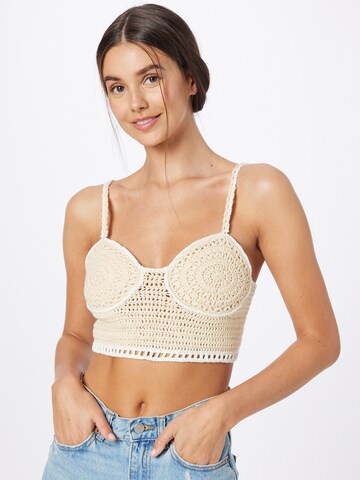 Gina Tricot Top 'Sierra' in Beige: predná strana