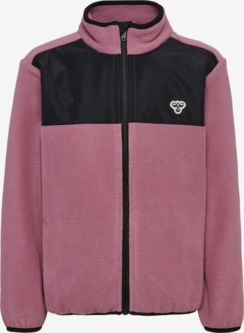 Hummel Functionele fleece jas in Lila: voorkant