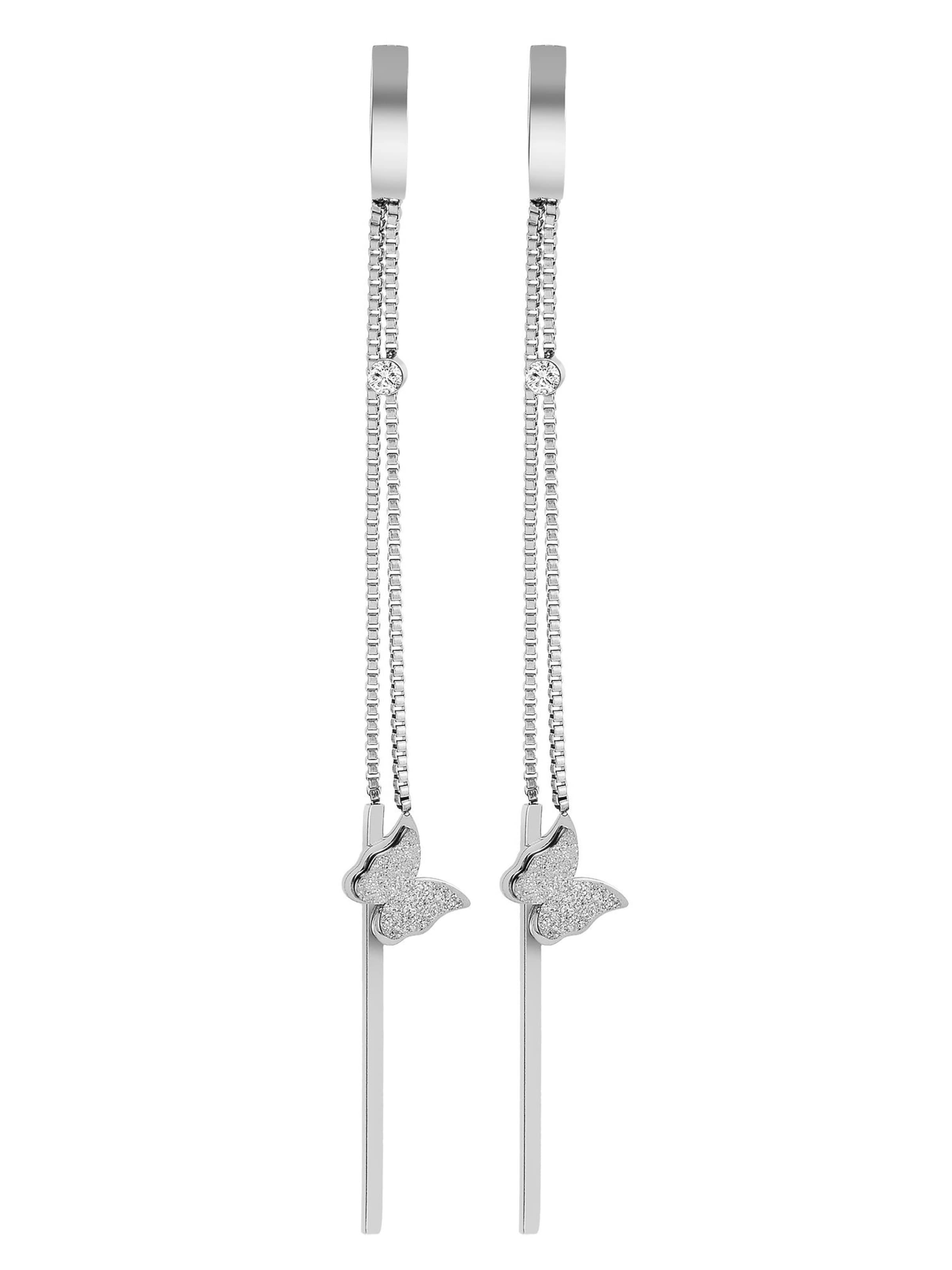 Akzent Earrings 'Elise, langlebig' in Silver