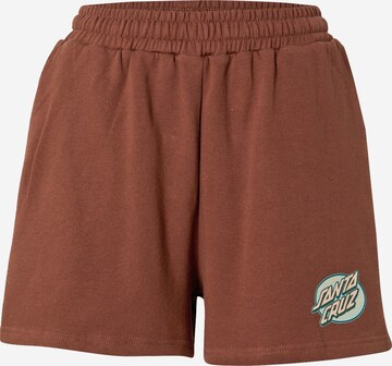 Santa Cruz Shorts in Braun: predná strana