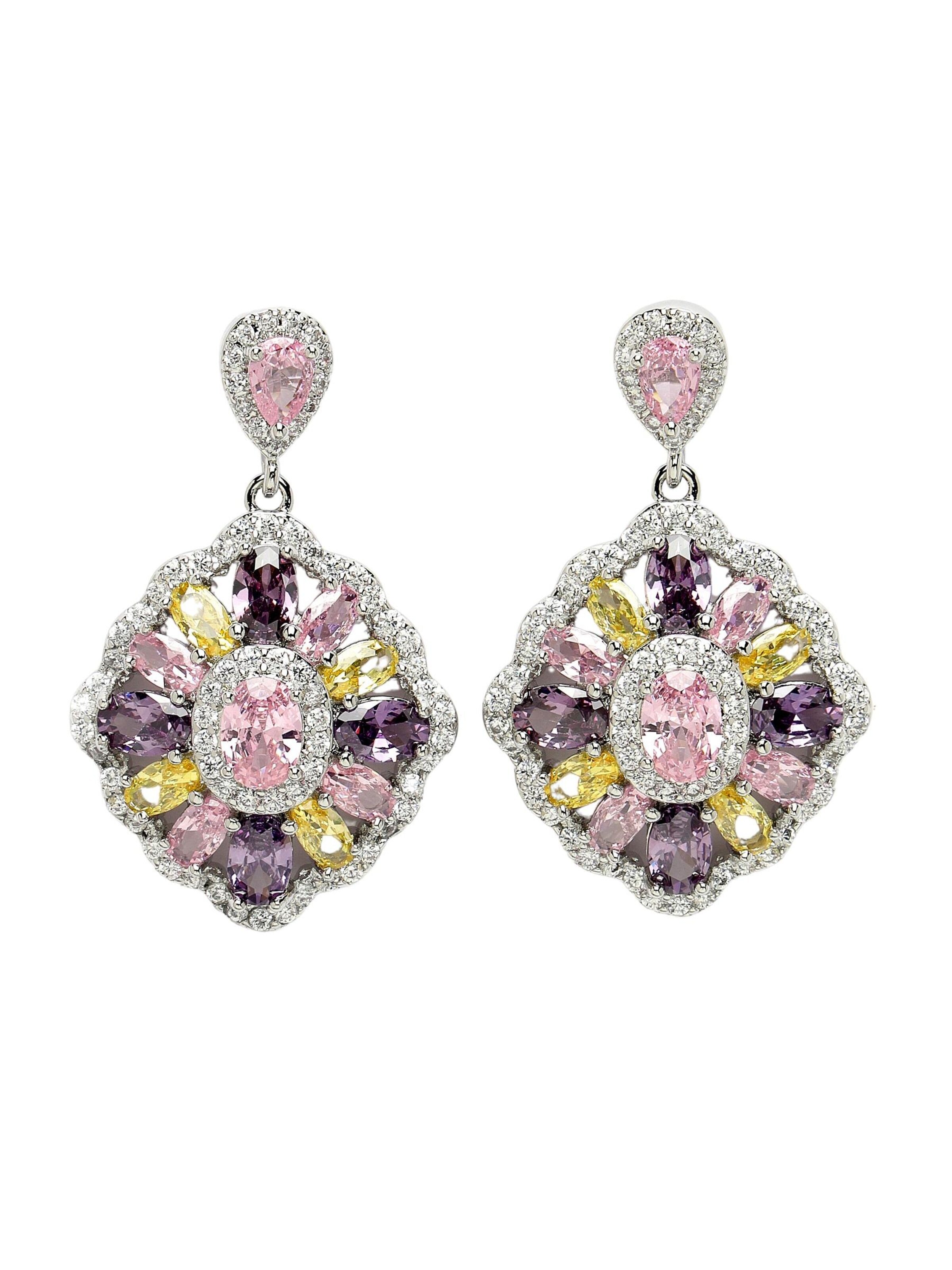 AVANT-GARDE PARIS Ohrringe 'Helenaette'‌‌‌‌‌‌‌ in Pink: Vorderseite