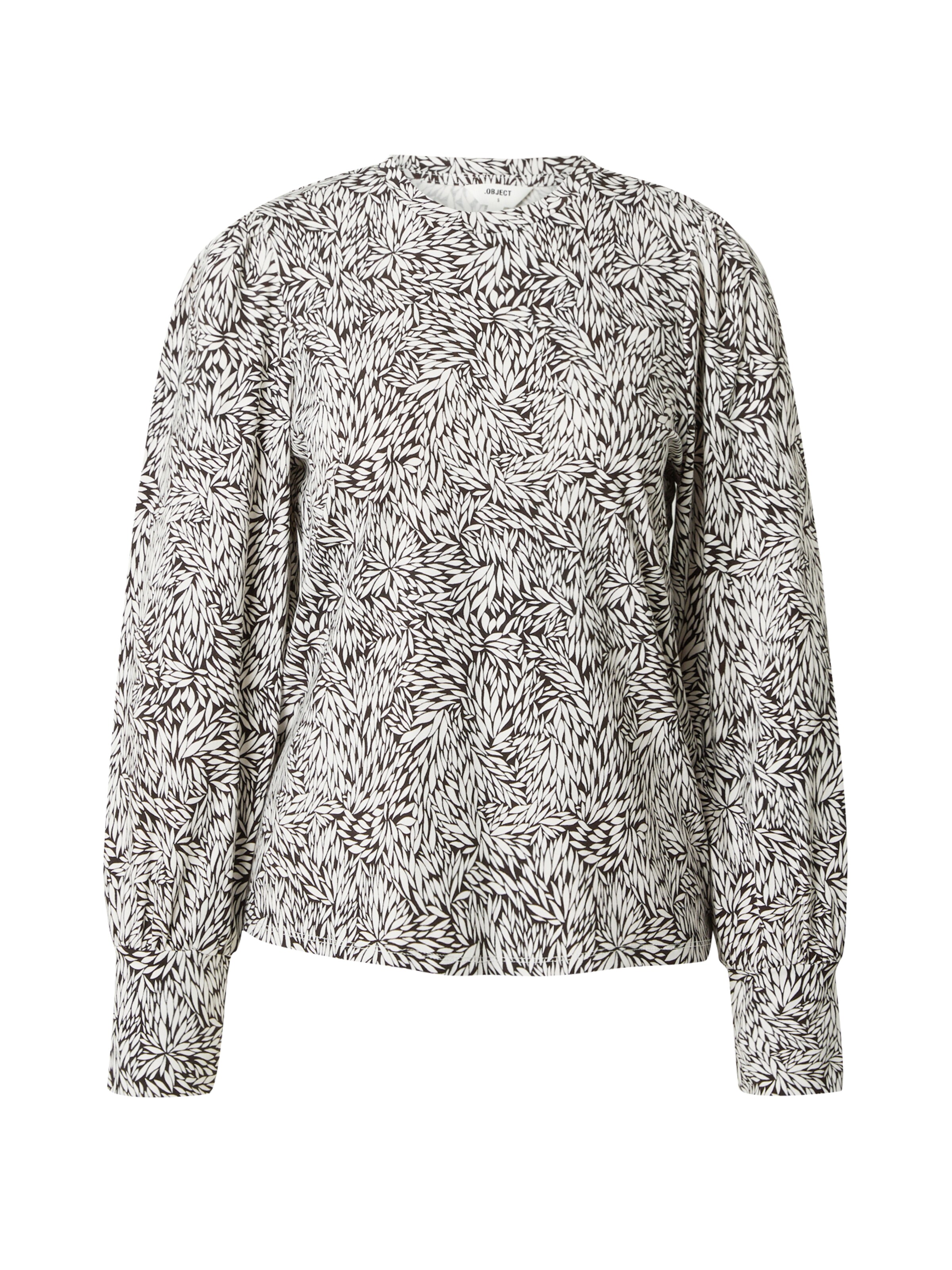 OBJECT Тениска 'CAROLINE' в черно: отпред