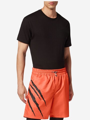 Plein Sport Skinny Sports trousers in Orange