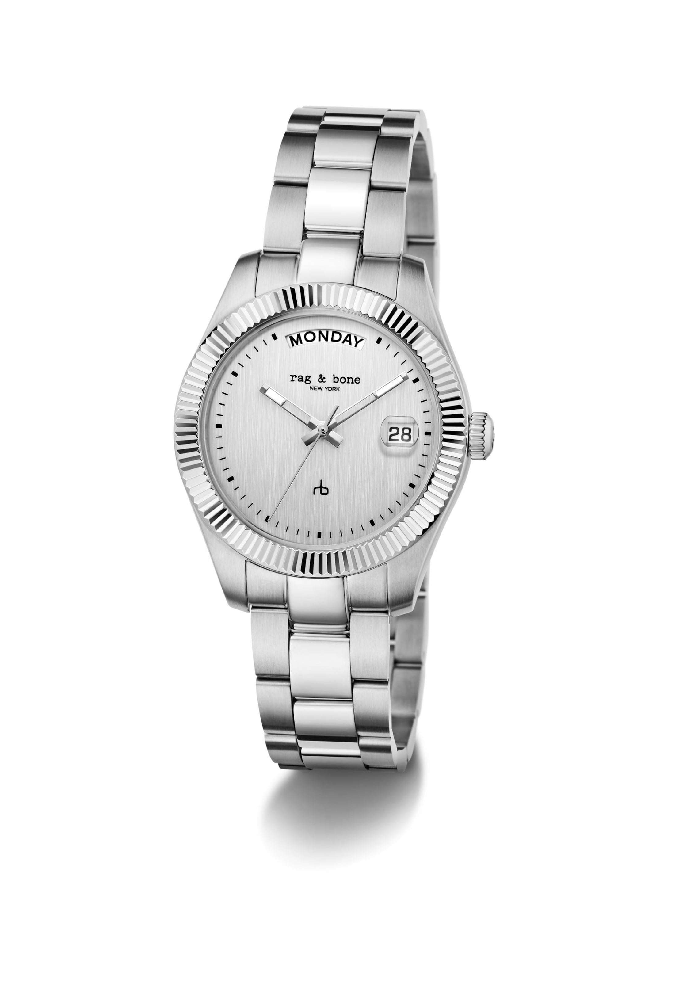 rag & bone Analog Watch ' Lex  ' in Silver