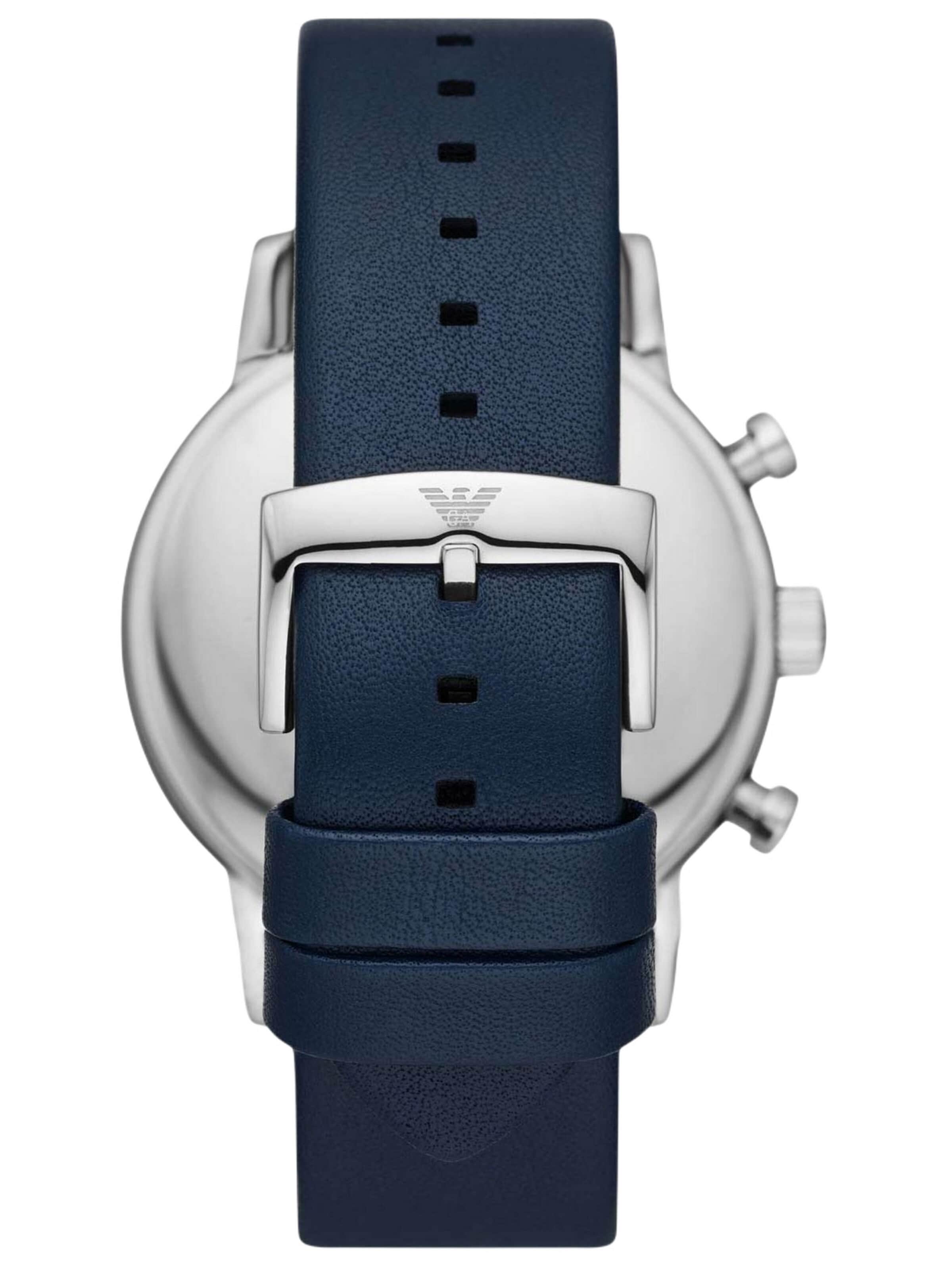 Montre à affichage analogique 'Luigi' Emporio Armani en bleu