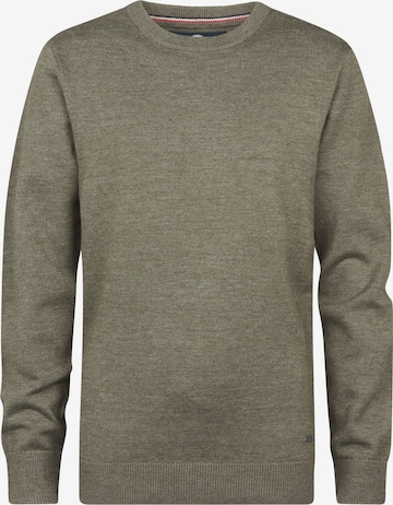 Petrol Industries Trui in Groen: voorkant