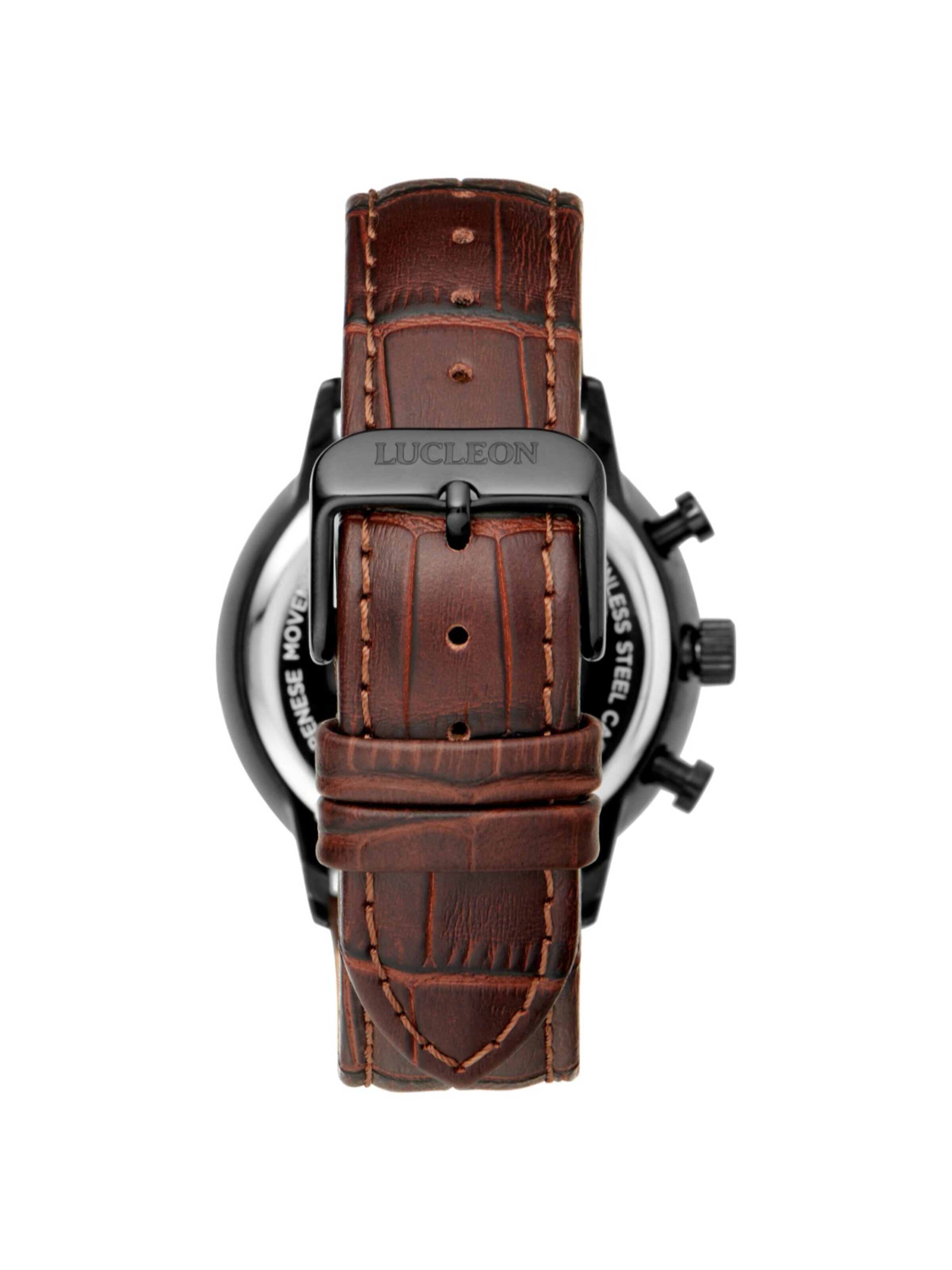 Lucleon Analog watch 'Laurens' in Brown